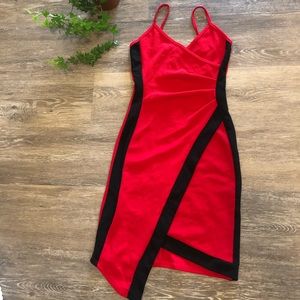 Red & Black Dress